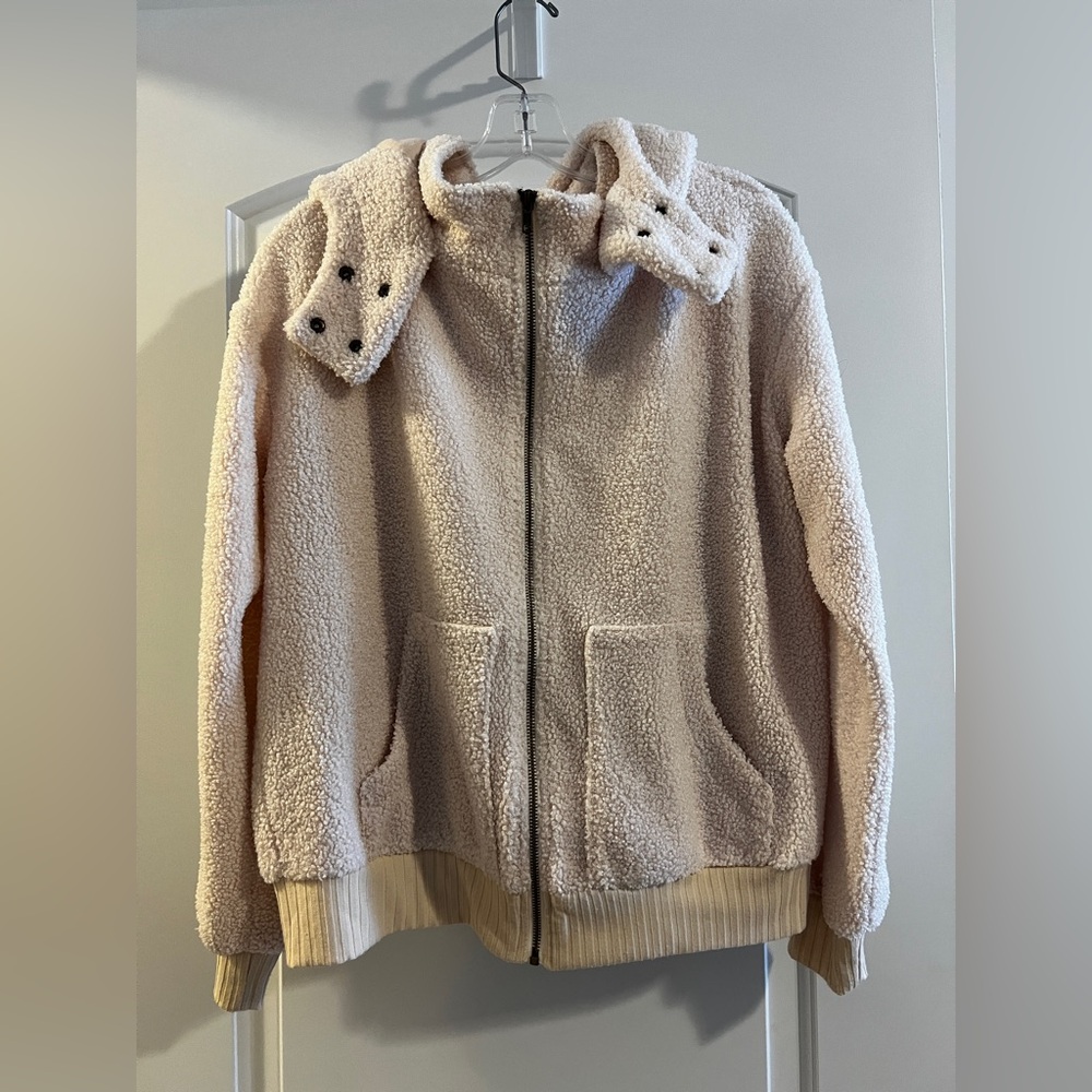 Women's Cream Bomber Jacket